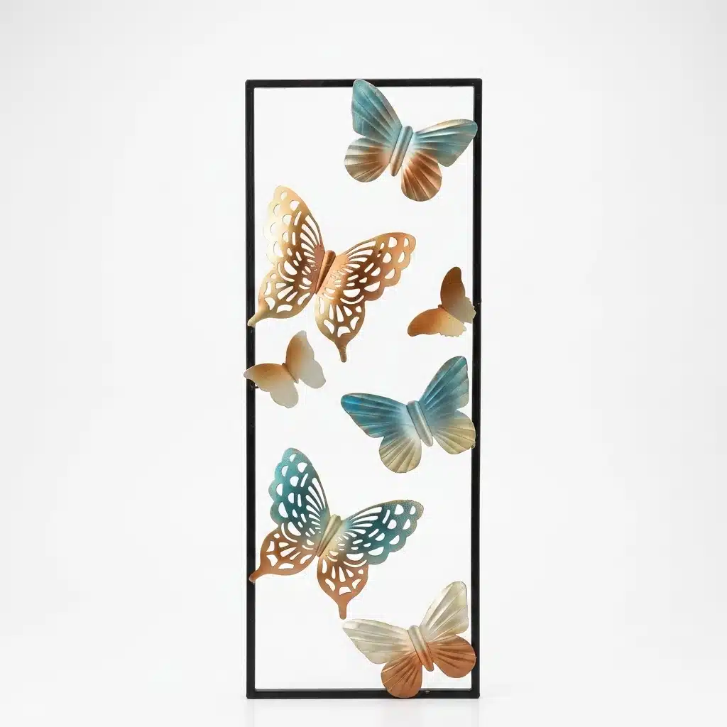 Butterfly Wall Decor – Flutter & Glow Metal Wall Art for Living Room - Image 4