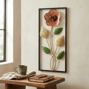 Flower Wall Art – Sunset Bloom Metal Floral Wall Decor