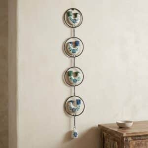 Bird Wall Hanging with Bell – Birdsong Harmony Metal Decor