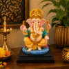Vinayaka Ganesha Idol Multicolor – 10 Inch Resin Ganpati Statue
