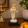 Shri Ram Idol White & Gold – 10 Inch Resin Lord Ram Murti