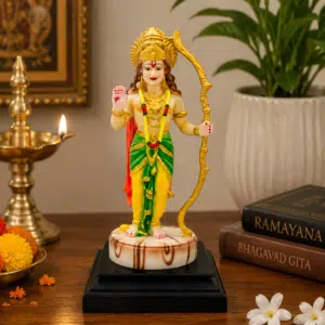 Shri Ram Idol Multicolor – Lord Ram Murti with Bow, 10 Inch