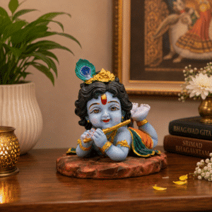Bal Gopal Idol Multicolor – Baby Krishna Murti with Flute