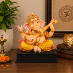 Ganesha Idol Multicolor – Kamal Vaibhav Resin Ganpati Statue