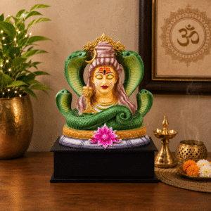 Shiva Idol Multicolor – Divine Aura Mahadev Murti with Sheshnag