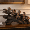 Running Horse Showpiece Copper - Royal Gallop Resin Sculpture