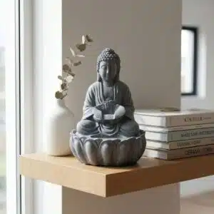 Buddha Fountain for Living Room - Resin Indoor Waterfall Decor