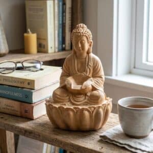 Indoor Water Fountain - Zen Buddha Resin Waterfall Showpiece