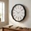 VEDAS Noir Edge Modern Octagon Wall Clock | Minimal Designer Clock with Roman Markers