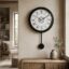 VEDAS Vintage Pendulum Wall Clock | Classic Roman Numeral Designer Clock