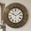 VEDAS Royal Coin Roman Wall Clock | Vintage Gold Medallion Designer Clock