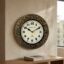 VEDAS Biraj Royal Coin Heritage Wall Clock | Vintage Gold Medallion Designer Clock