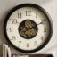 VEDAS Steampunk Orbit Wall Clock | Vintage Gear Designer Clock with Roman Numerals