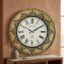 VEDAS Royal Mandala Roman Wall Clock | Vintage Lotus Pattern Designer Clock