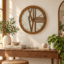 VEDAS Royal Marble Roman Wall Clock | Modern Wooden Frame Designer Clock