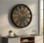 VEDAS Midnight Roman Luxe Wall Clock | Modern Black & Gold Designer Clock