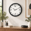 VEDAS Orbit Minimal Modern Wall Clock | Contemporary Black & White Designer Clock