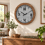 VEDAS Nordic Weave Roman Wall Clock | Modern Wooden Frame Designer Clock