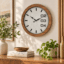 VEDAS Nordic Linear Wall Clock | Modern Wooden Frame Designer Clock