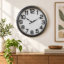 VEDAS Urban Bold Modern Wall Clock | Minimal Black Frame Designer Clock