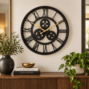 VEDAS Chrono Mechanics Clock | Decorative Wall Clock