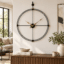 Vedas Celestial Pendulum Clock (30 inch) | Decorative Pendulum Wall Clock