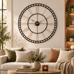 Vedas Metro Roman Skeleton Clock | Decorative Wall Clock