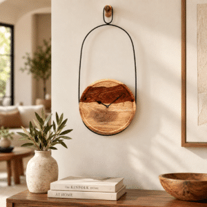 Vedas Timber Drop Wall Clock