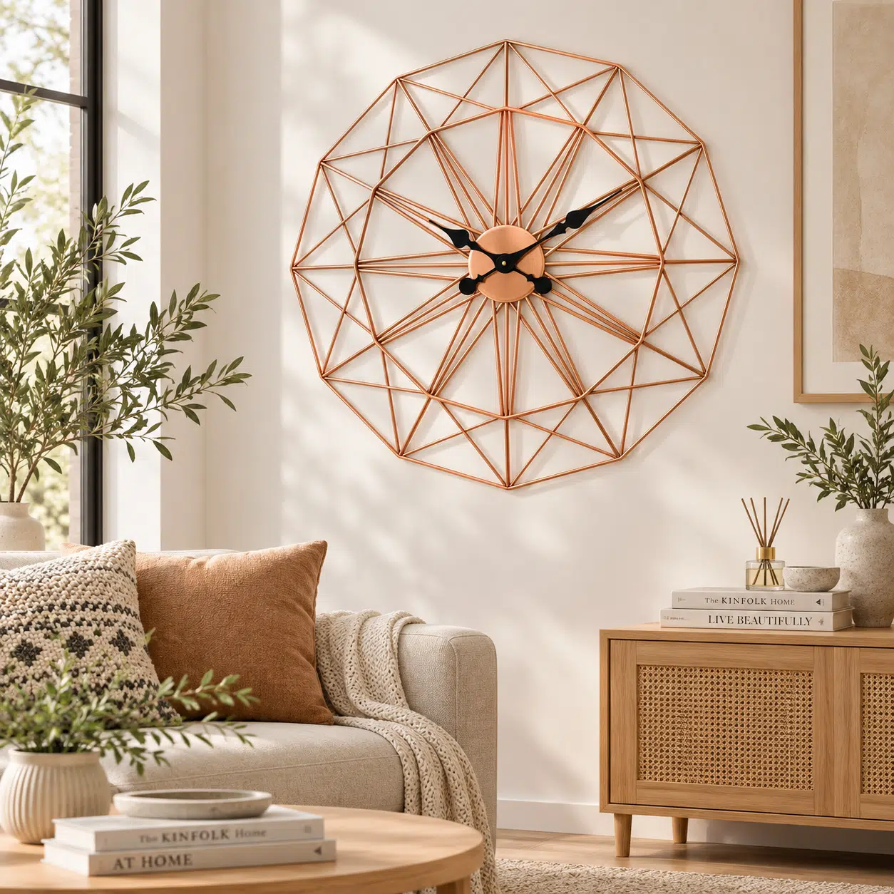 Vedas Rose Crystal Orbit Clock | Decorative Wall Clock - Image 2