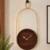 Vedas Walnut Drop Wall Clock