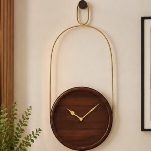 Vedas Walnut Drop Wall Clock