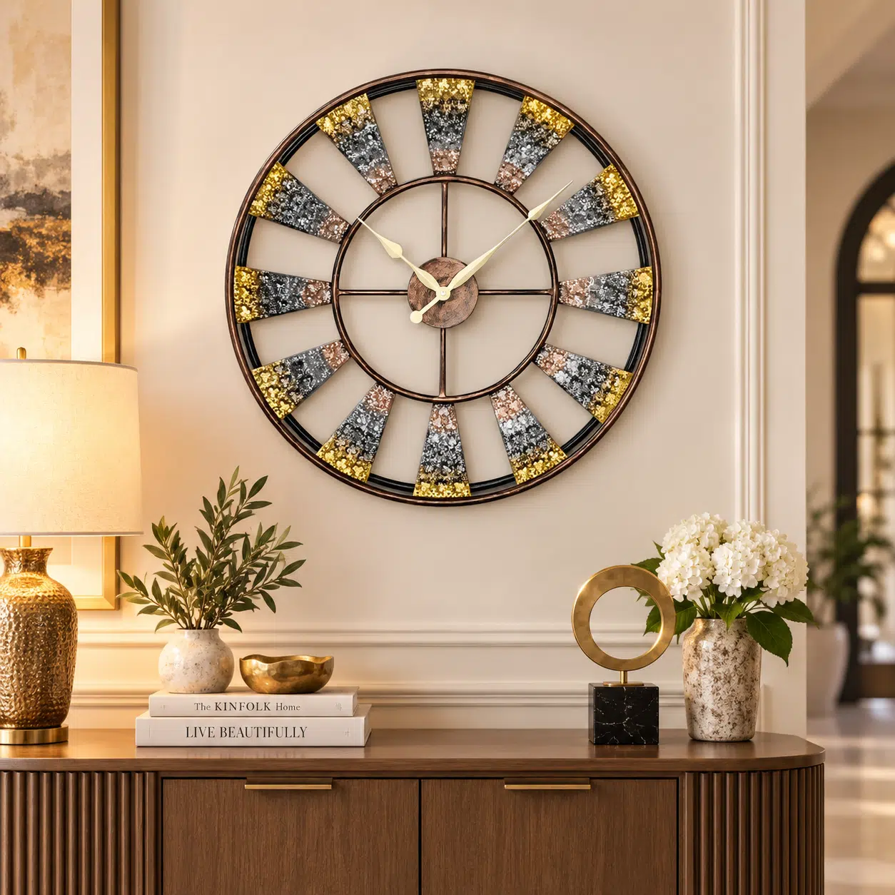 Vedas Diamond Halo Wall Clock
