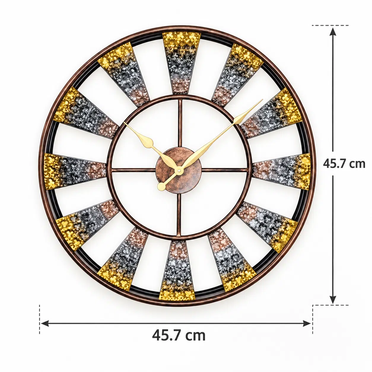 Vedas Diamond Halo Wall Clock - Image 4