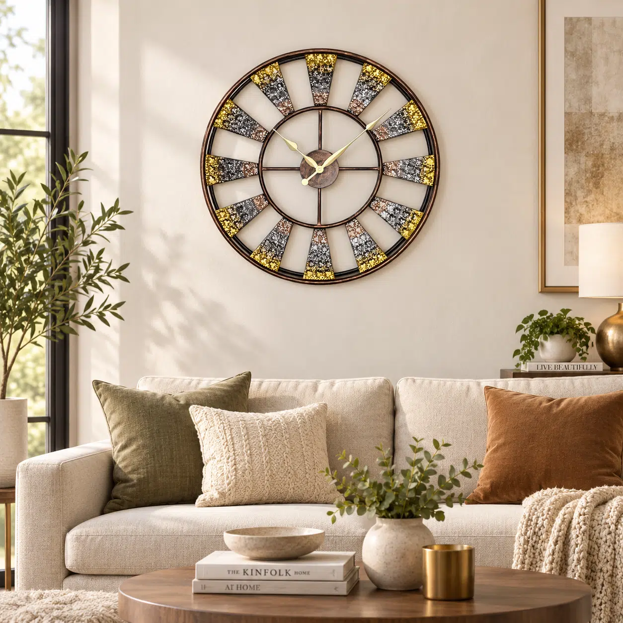 Vedas Diamond Halo Wall Clock - Image 2