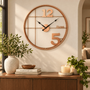 Vedas Rose Numeral Luxe Clock | Decorative Wall Clock