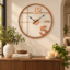 Vedas Rose Numeral Luxe Clock | Decorative Wall Clock