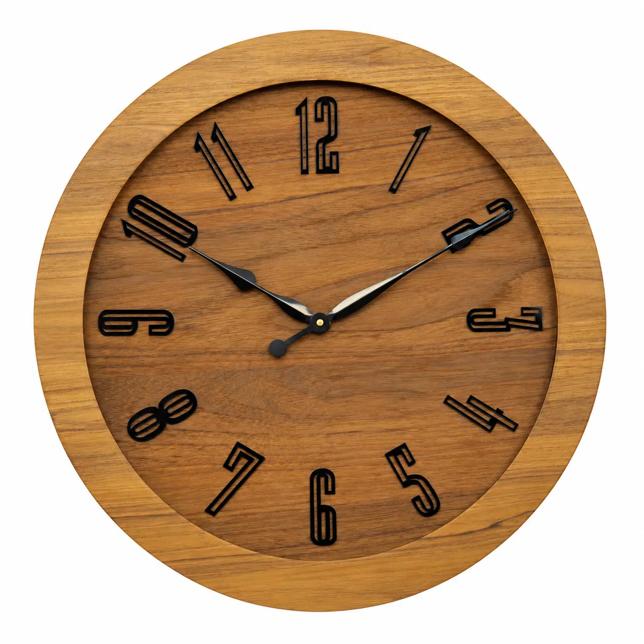 Vedas Oakwood Contemporary Clock | Decorative Wall Clock - Image 2