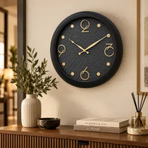 Vedas Imperial Noir Timepiece | Decorative Wall Clock