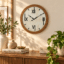 VEDAS Nordic Roman Wall Clock | Modern Wooden Frame Designer Clock