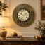 VEDAS Royal Laurel Roman Wall Clock | Vintage Ornate Designer Clock