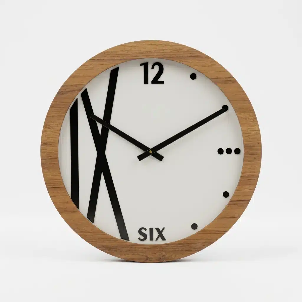 VEDAS Walnut Prestige Clock | Decorative Wall Clock - Image 5