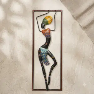 VEDAS Tara Dancing Lady Wall Décor | Tribal Woman Decorative Wall Art for Living Room, Bedroom & Hall 3