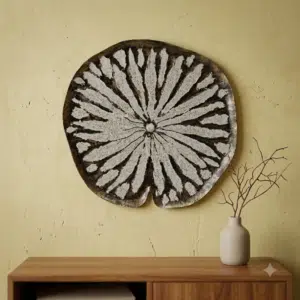 VEDAS W-Mushroom Big Wall Décor – Textured Abstract Botanical Wall Accent for Living Room, Bedroom & Office