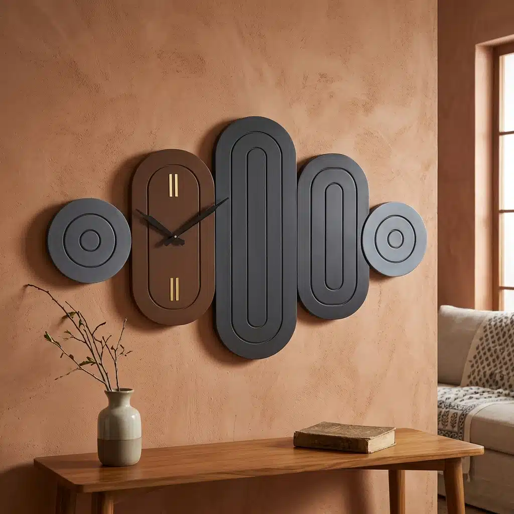 VEDAS Metro Fusion Clock | Decorative Wall Clock - Image 3