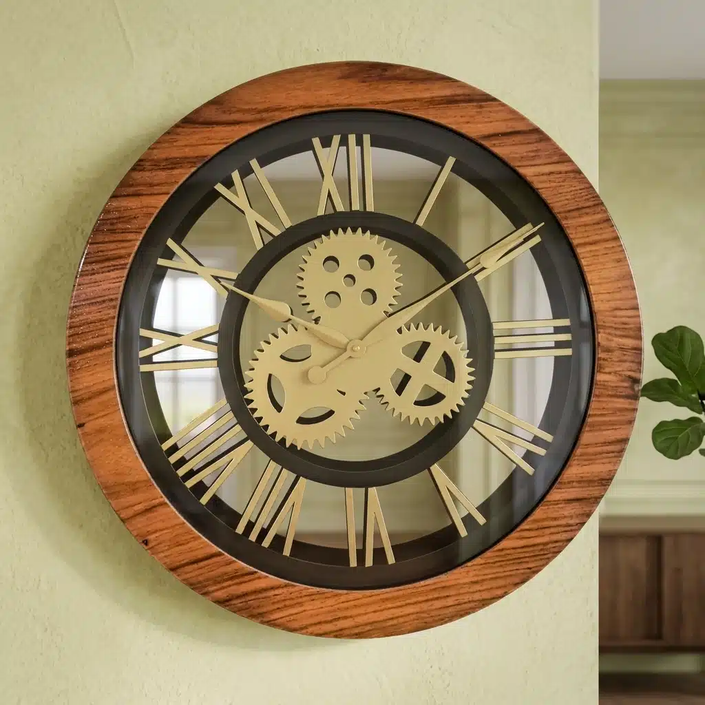 VEDAS Heritage Skeleton Clock | Decorative Wall Clock - Image 2