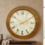 VEDAS Ivory Gold Clock | Decorative Wall Clock