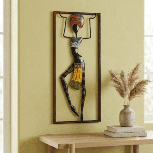 VEDAS Tara Dancing Lady Wall Décor | Tribal Woman Decorative Wall Art for Living Room, Bedroom & Hall`