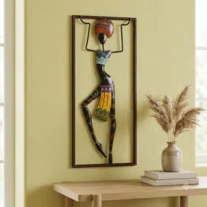 VEDAS Tara Dancing Lady Wall Décor | Tribal Woman Decorative Wall Art for Living Room, Bedroom & Hall`