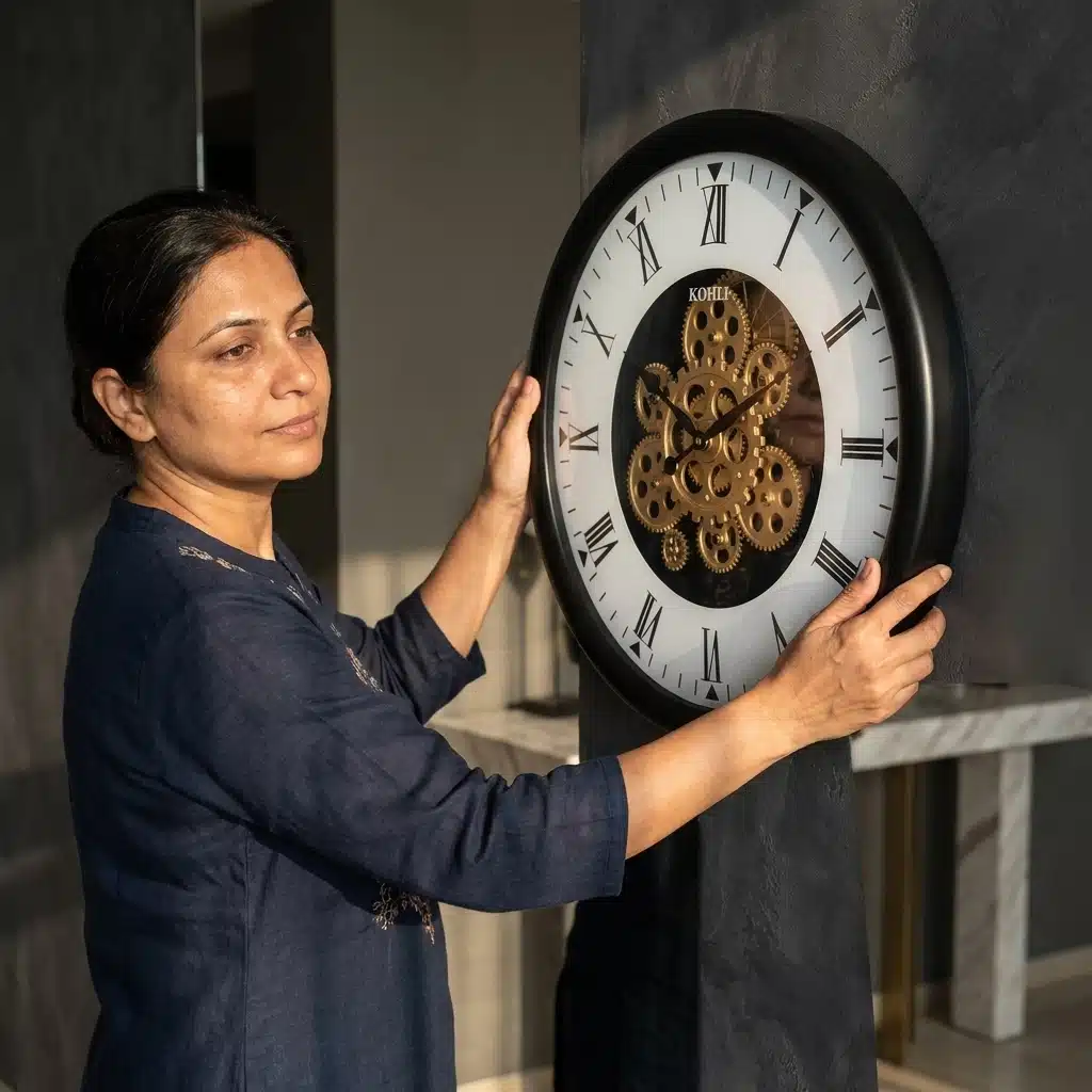 VEDAS Imperial Gear Clock | Decorative Wall Clock - Image 2