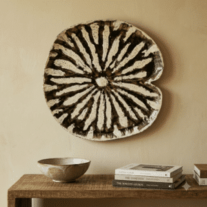 VEDAS W-Mushroom Big Wall Décor – Textured Abstract Botanical Wall Accent for Living Room, Bedroom & Office Small